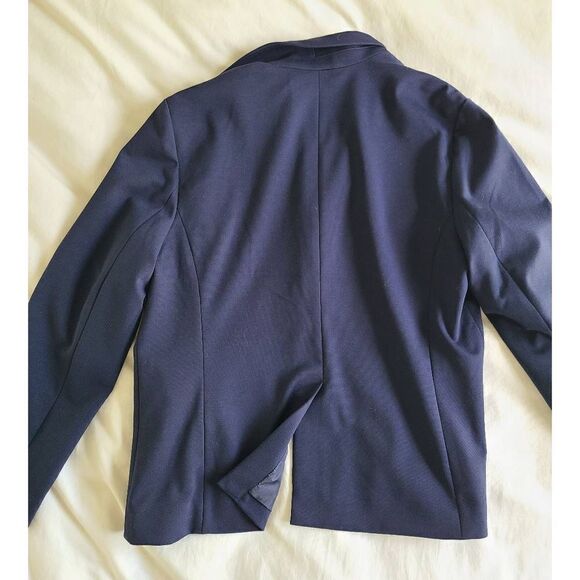 Gap Blazer Women's Size 18 Navy Blue One Button Two Pockets Long Sleeve - Picture 4 of 4